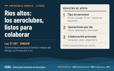 Con los ríos altos, los Aeroclubes del Litoral tienen que estar listos.