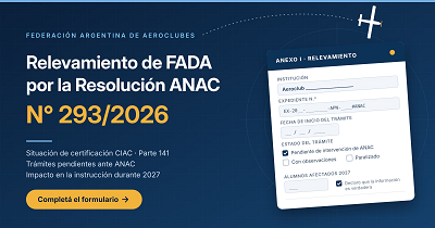 FADA lanza un relevamiento de instituciones por la Resolución ANAC N.º 293/2026